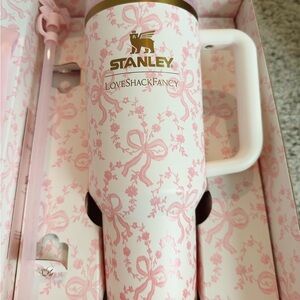 Stanley * LoveShackFancy Pink Ribbon tumbler